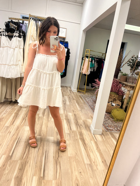 Ocean Mirage Dress - White