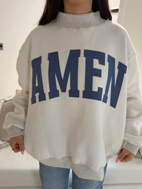 WWJD/AMEN Reversible Mock Neck