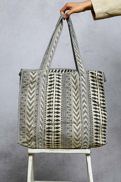 Black Boho Tote
