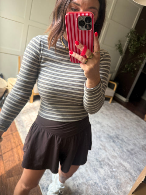 Striped Long Sleeve Baby Tee