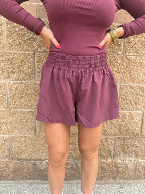 Stride Flex flutter shorts-rosewood