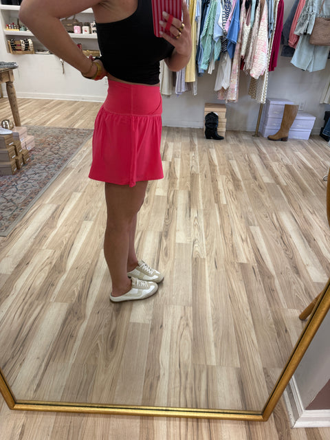 V-crossover Short-Pink