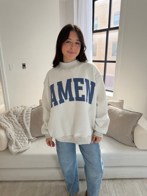WWJD/AMEN Reversible Mock Neck
