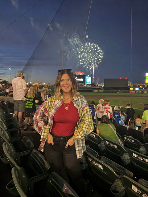 Noelle Flannel-red/yellow