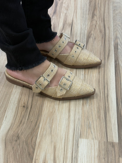 Usual Pointed Flat- Raffia