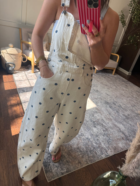 Polka Dot Overalls