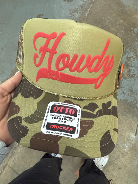 Howdy Camo Trucker Hat