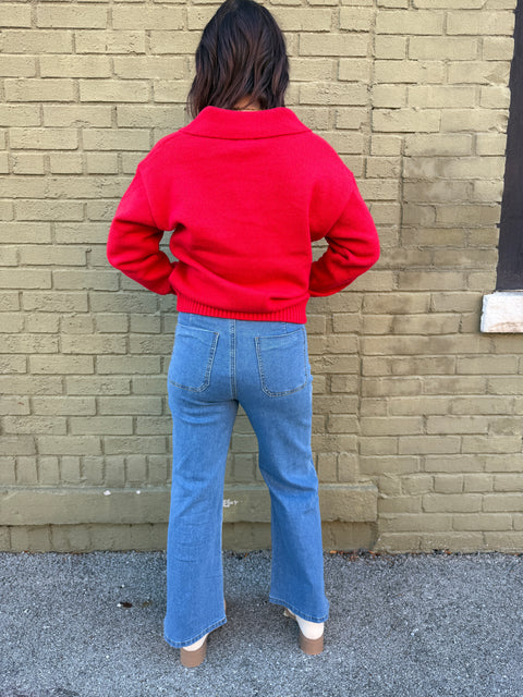 merry collared sweater