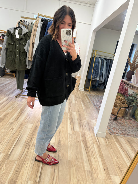 Here Always Cardi-Black