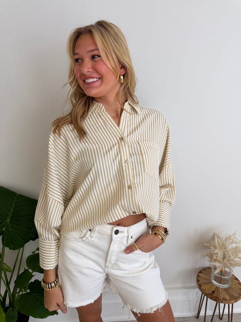 Striped Button Up