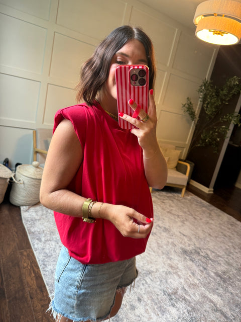 Classic Touch Top-red