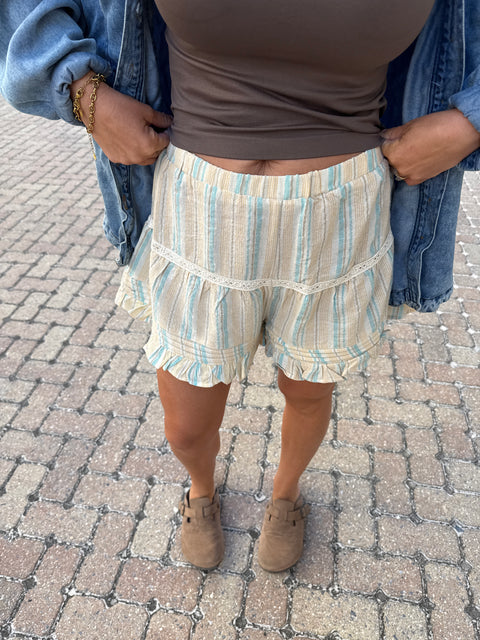 Pintuck Shorts