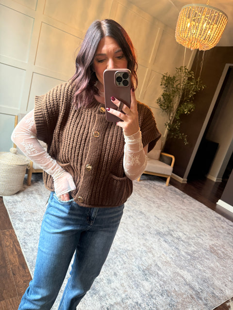 Going Nowhere Sweater-Brown