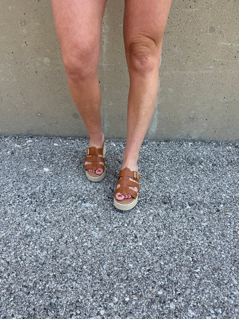Judy  Sandals- Camel