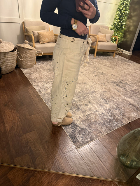 Painted Rope Denim-Cream