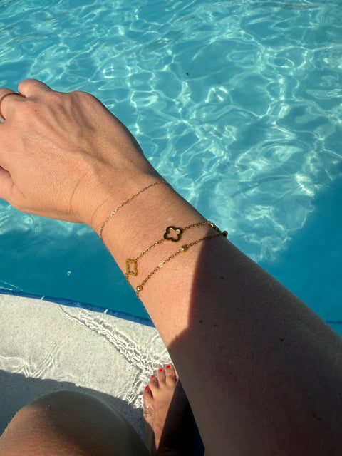 18k Clover Bracelet