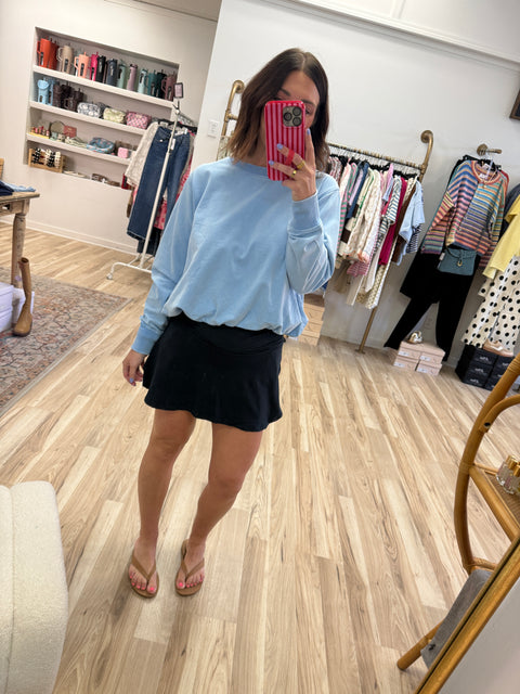 out + about pullover- denim drift