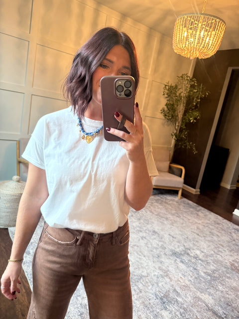 Exposed Seam Basic-white