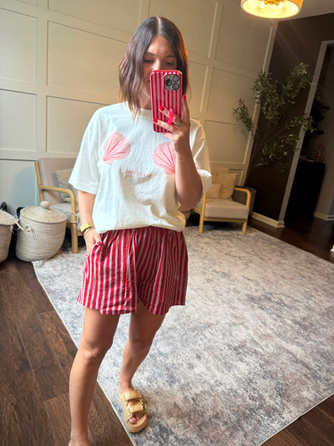 Striped Contrast Shorts