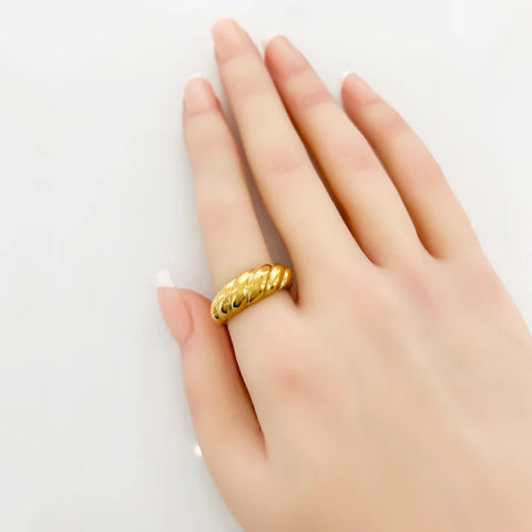 water resistant ribbed ring