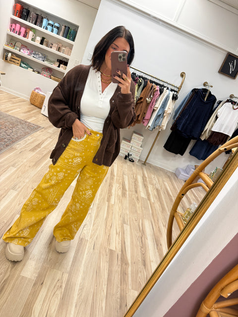 Bandana Denim-Mustard