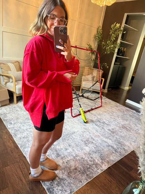Tamika Sweatshirt-Red