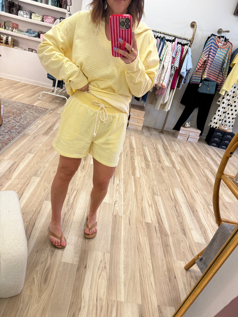 Boardwalk Stripe Set-Yellow