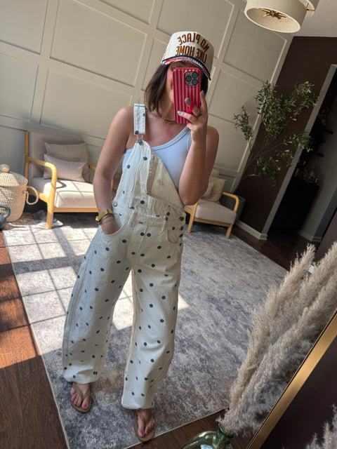Polka Dot Overalls