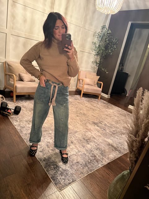 Paint Wash Barrel Denim