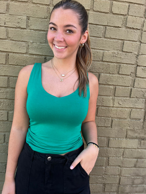 All For It Tank-Green