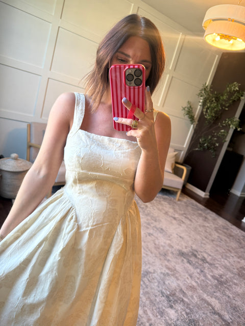 Floral Jacquard Dress
