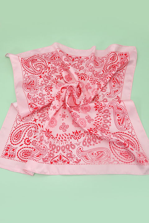 Floral Silk Bandana Scarves