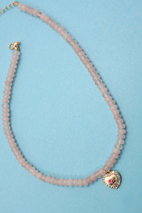 Semi Precious Beaded Necklace