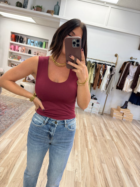 daily wear tank-cabernet