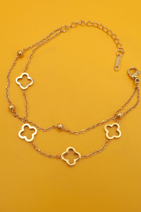18k Clover Bracelet