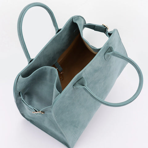 Suede Bowling Bag
