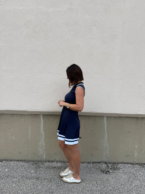 CrossCourt Dress - navy
