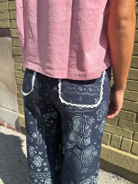 Bandana Denim- navy
