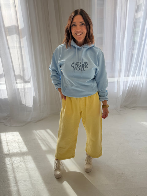 Jesus Loves You Hoodie-Morning Sky