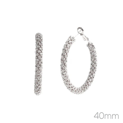 rhinestone wrapped hoops