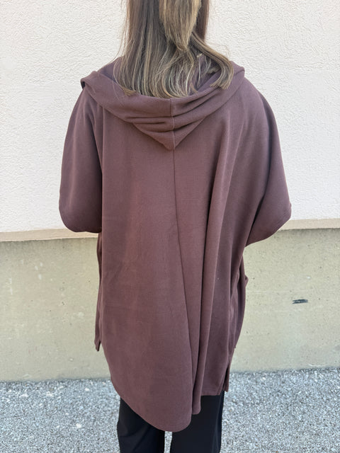 Free Time Poncho-brown