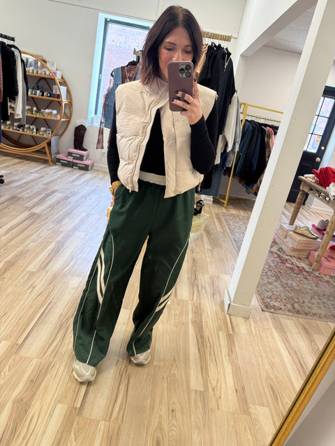 On the move track pants-forest