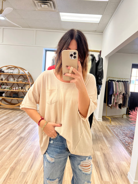 Right Round Top - Taupe