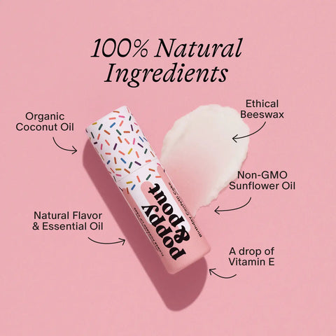 Birthday Cake Lip Balm- Poppy & Pout