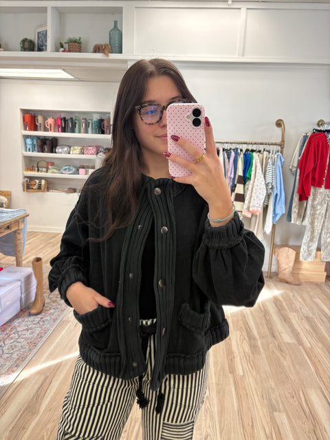 Just Right Cardi-Black