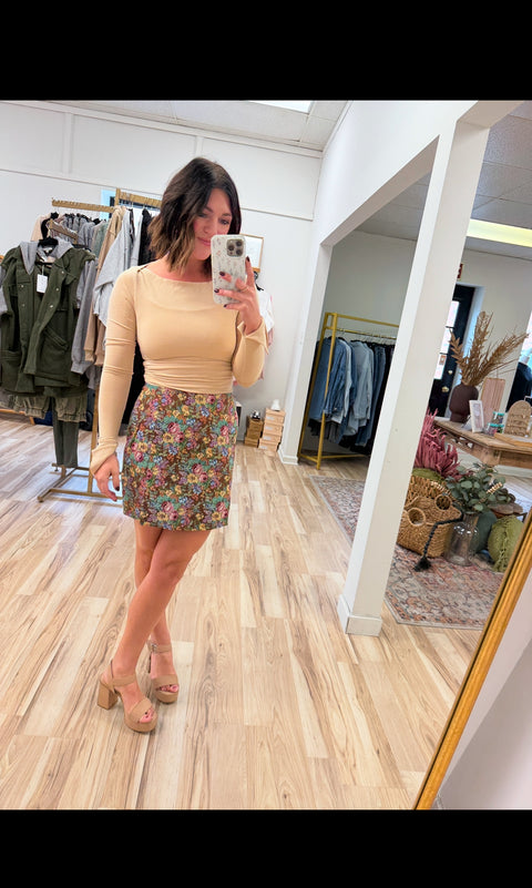 All the Better Top-Taupe