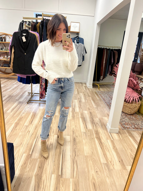 Cleared Straight Denim