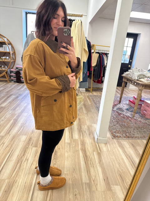 Stable Staple Barn Jacket-Taupe