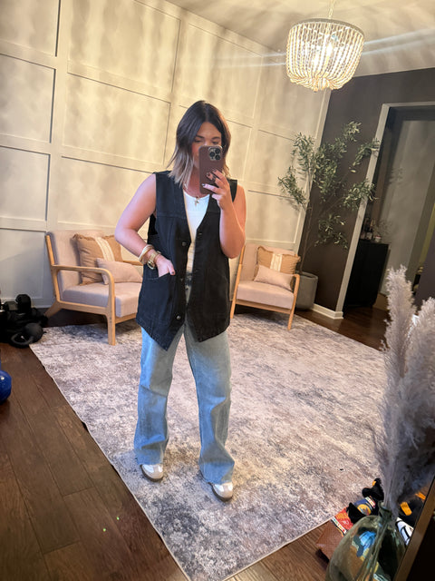 A Different View Vest- Black