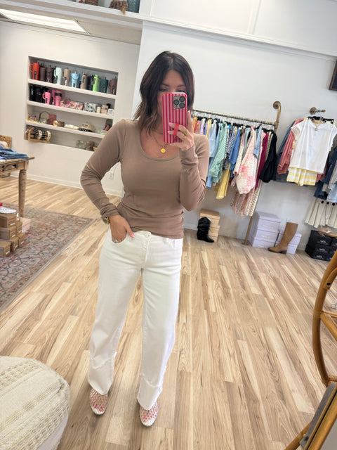 core classic long sleeve-taupe